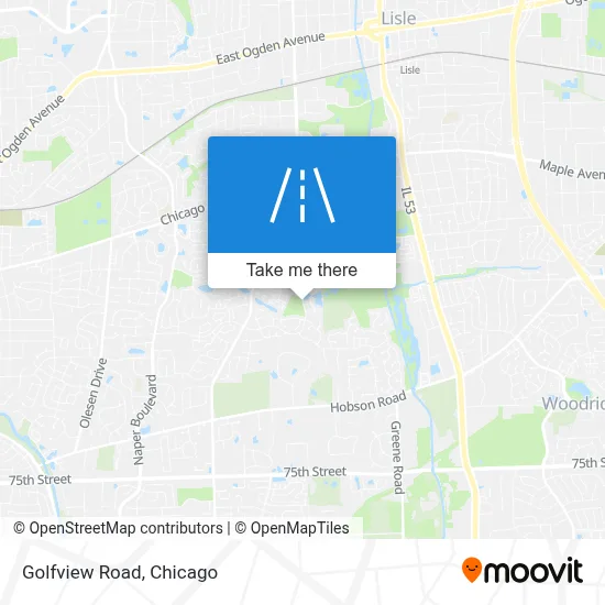 Golfview Road map