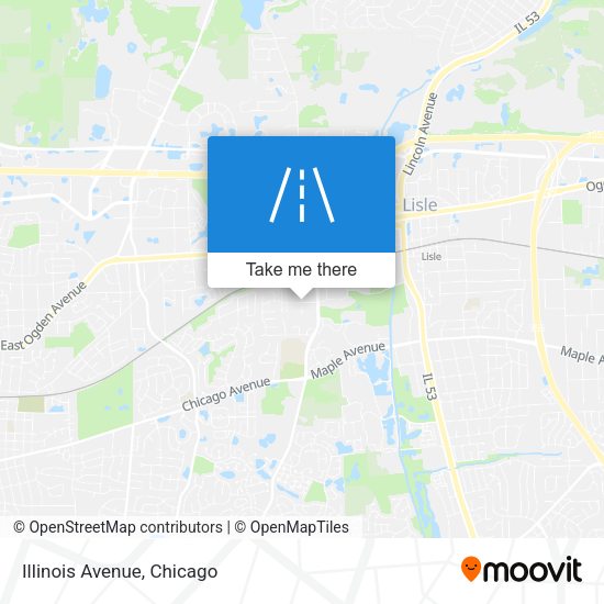 Mapa de Illinois Avenue