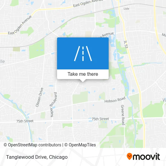 Tanglewood Drive map