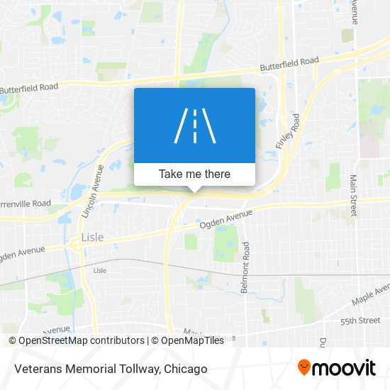 Veterans Memorial Tollway map