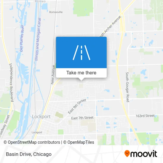 Basin Drive map