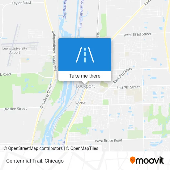 Centennial Trail map