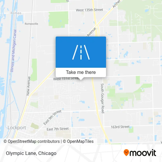 Olympic Lane map