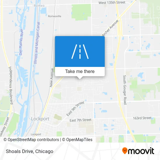 Shoals Drive map