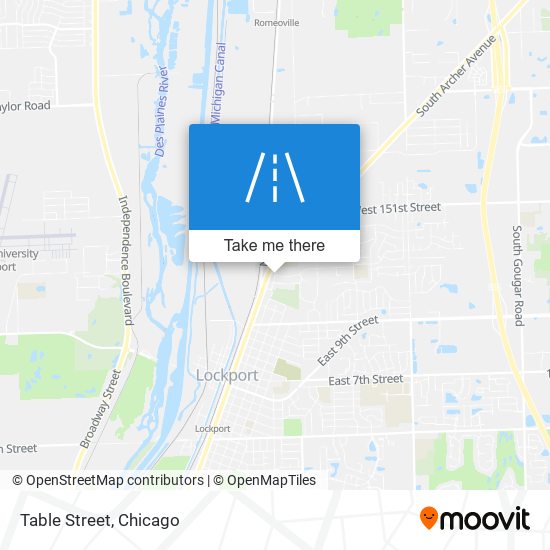 Table Street map