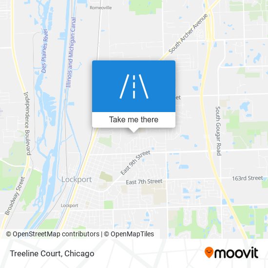 Treeline Court map