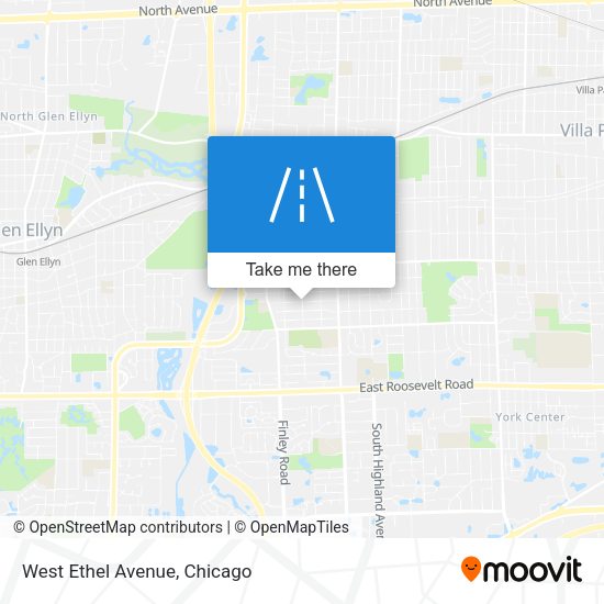 Mapa de West Ethel Avenue
