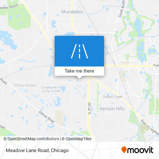 Meadow Lane Road map