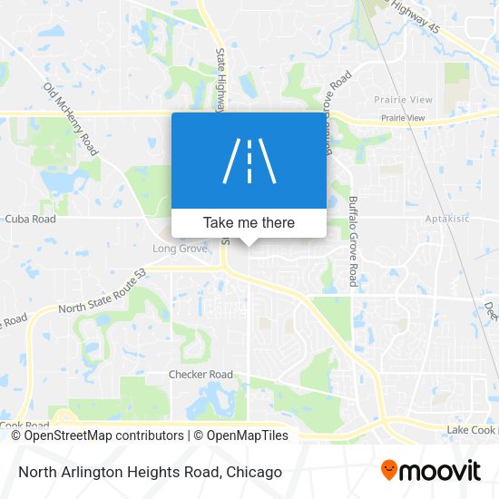North Arlington Heights Road map