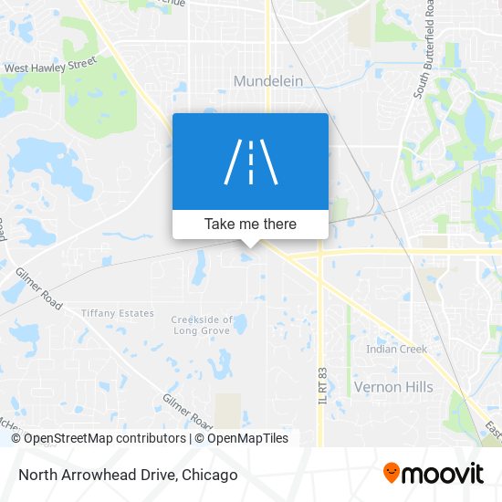 Mapa de North Arrowhead Drive