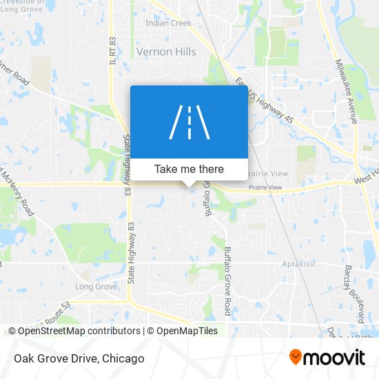 Oak Grove Drive map