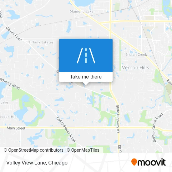 Valley View Lane map