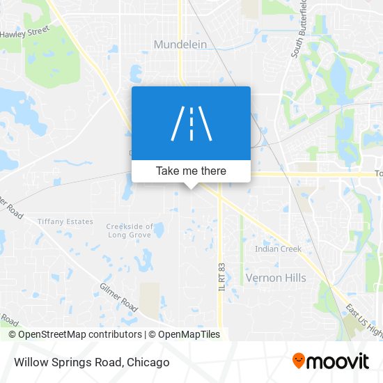 Willow Springs Road map