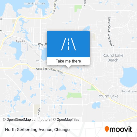 North Gerberding Avenue map