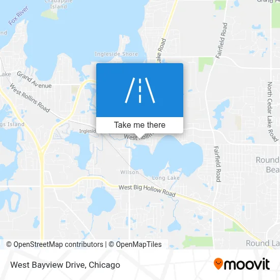 West Bayview Drive map