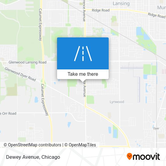 Dewey Avenue map