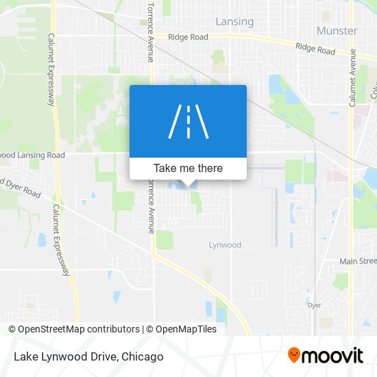 Lake Lynwood Drive map