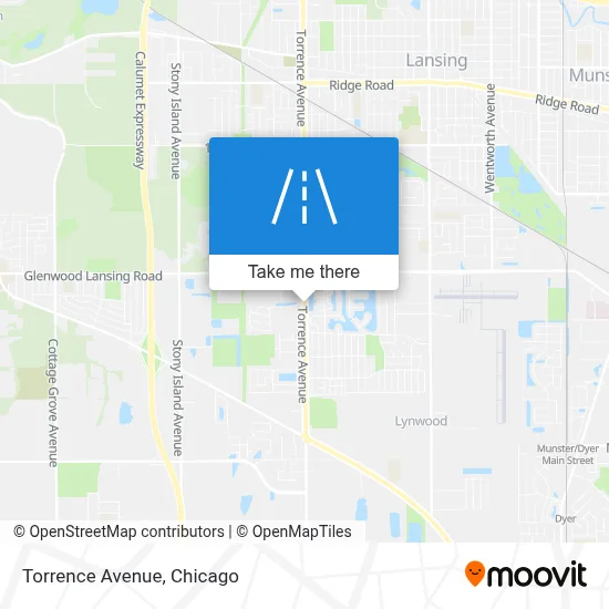 Torrence Avenue map