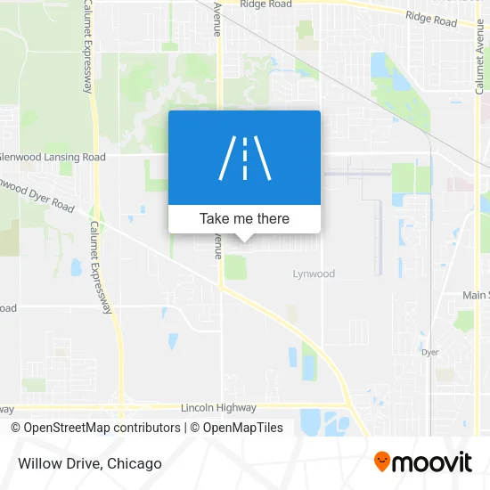 Willow Drive map