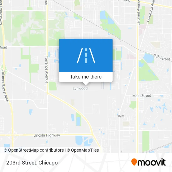 203rd Street map