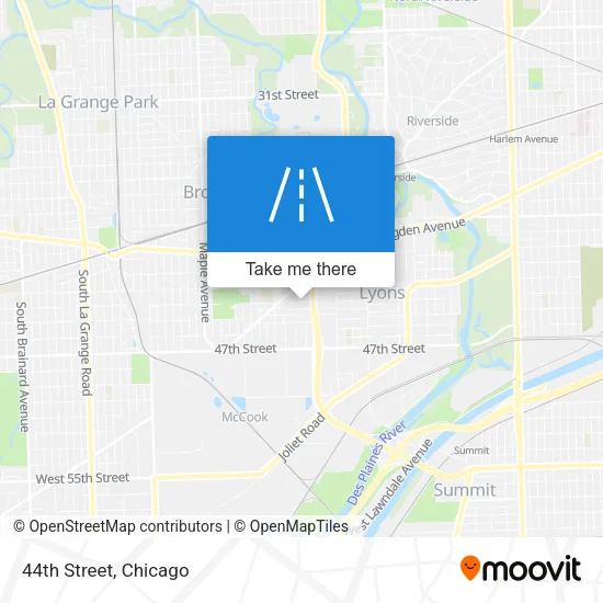 44th Street map