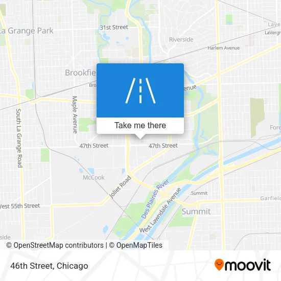 46th Street map