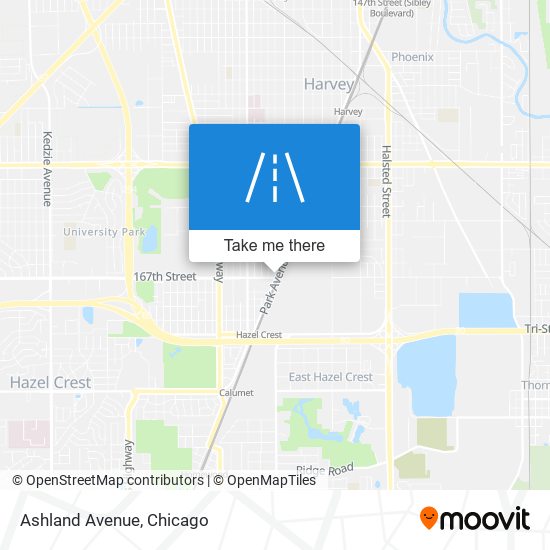 Mapa de Ashland Avenue