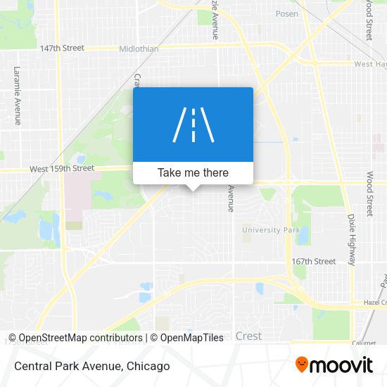 Mapa de Central Park Avenue