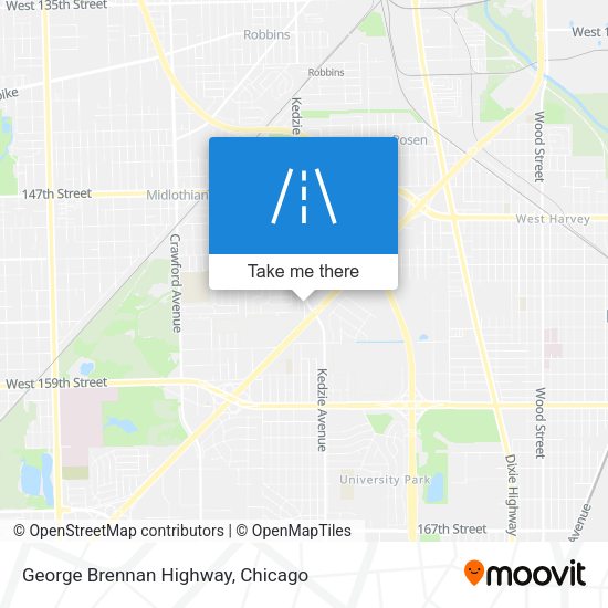 George Brennan Highway map