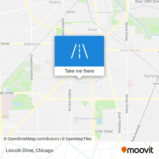 Lincoln Drive map