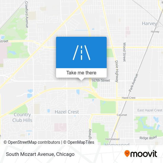 Mapa de South Mozart Avenue