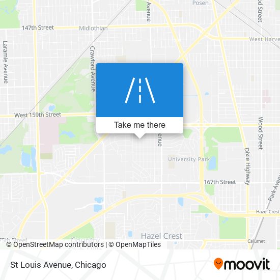 St Louis Avenue map