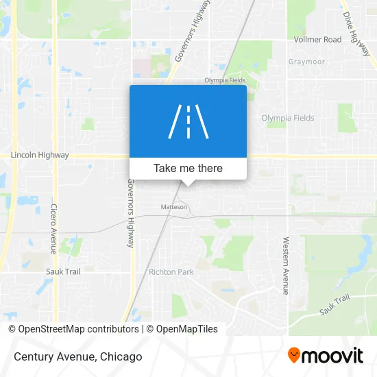 Century Avenue map