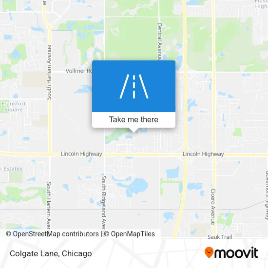 Colgate Lane map