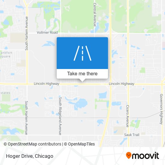 Hoger Drive map