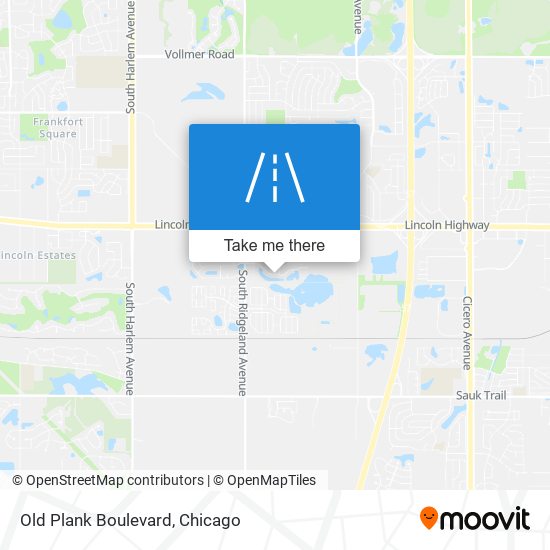 Mapa de Old Plank Boulevard
