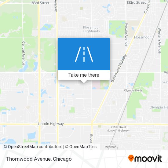 Mapa de Thornwood Avenue