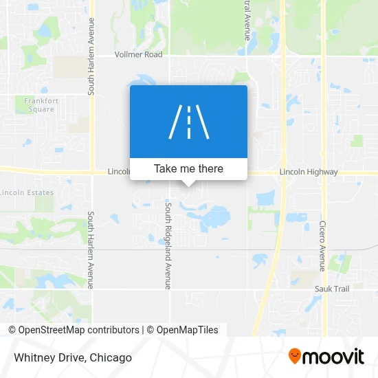 Whitney Drive map