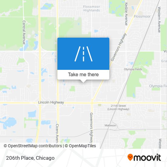 Mapa de 206th Place
