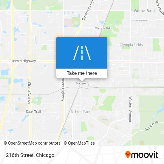 216th Street map