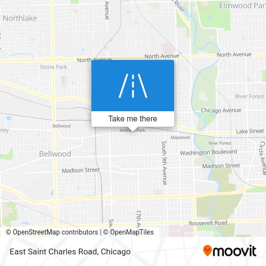 Mapa de East Saint Charles Road