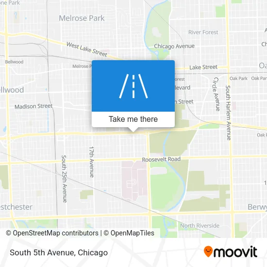South 5th Avenue map