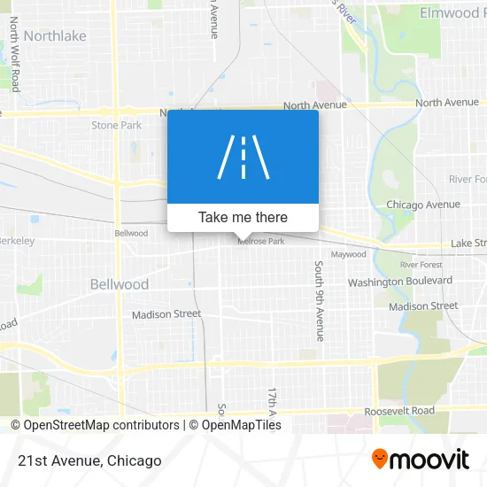 21st Avenue map