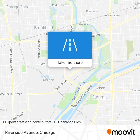 Riverside Avenue map