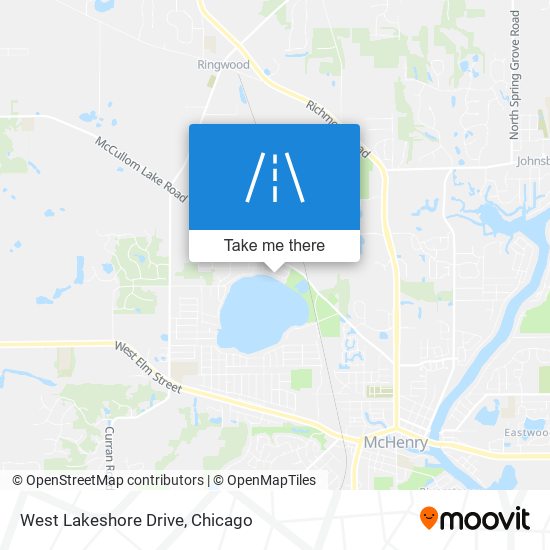 Mapa de West Lakeshore Drive
