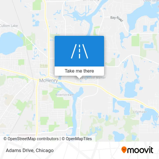 Adams Drive map