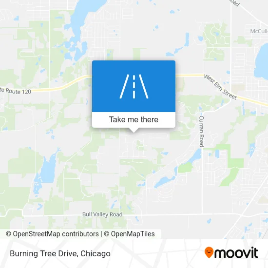 Burning Tree Drive map