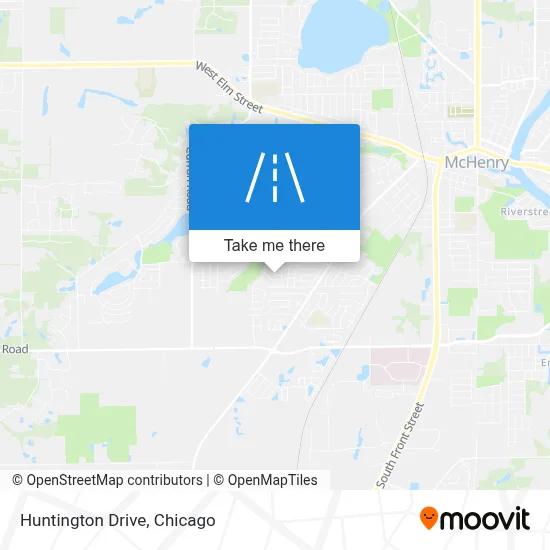 Huntington Drive map