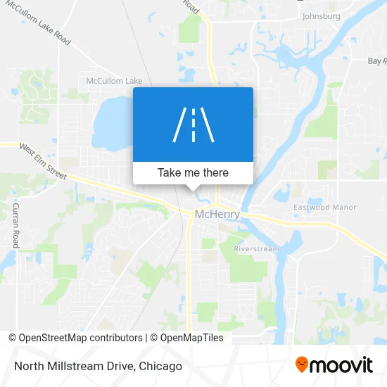 North Millstream Drive map