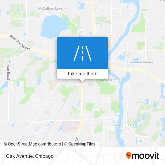 Mapa de Oak Avenue